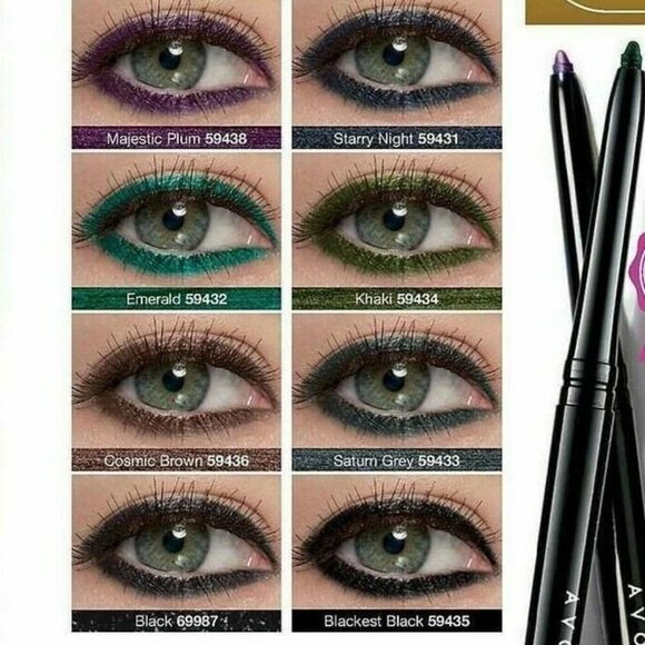 Avon fmg Glimmer Cream Eyeliner Retractable Sealed Saturn Grey - Picture 3 of 3